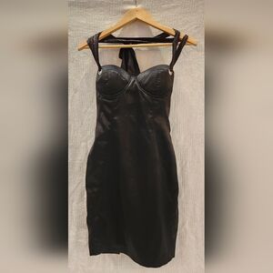 Misope Black Halter Dress